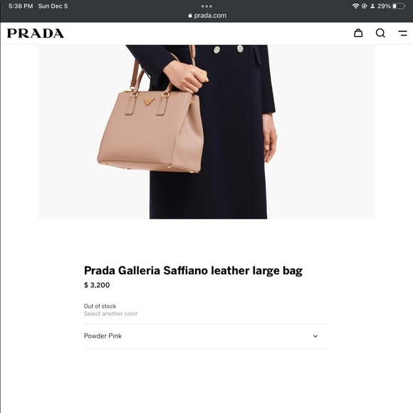 PRADA GALLERIA Saffiano Large bag in powder pink (SOLD) - Picture 11 of 12